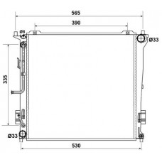 ΨΥΓΕΙΟ ΝΕΡΟΥ 1.6 CRDi ΠΕΤΡΕΛΑΙΟ ΑΥΤΟΜΑΤΟ (450x450x26) KIA CEED 2009 - 2012 (ED) 430106340