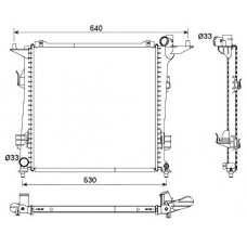 ΨΥΓΕΙΟ ΝΕΡΟΥ 2.0 CRDi ΠΕΤΡΕΛΑΙΟ (450Χ440Χ16) (KOYO) KIA CEED 2009 - 2012 (ED) 430106355