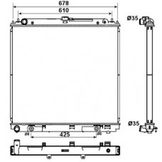 ΨΥΓΕΙΟ 2.5 dCi ΠΕΤΡΕΛΑΙΟ ΑΥΤΟΜΑΤΟ (600x685x36) NISSAN D40 NAVARA 2010 - 2015 ( F/L ) 584006315