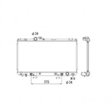 ΨΥΓΕΙΟ ΝΕΡΟΥ ΓΙΑ ΟΛΑ ΒΕΝΖΙΗ ΜΗΧΑΝΙΚΟ-ΑΥΤΟΜΑΤΟ (375x705x16) LEXUS IS 1999 - 2005 ( XE10 ) 487006300