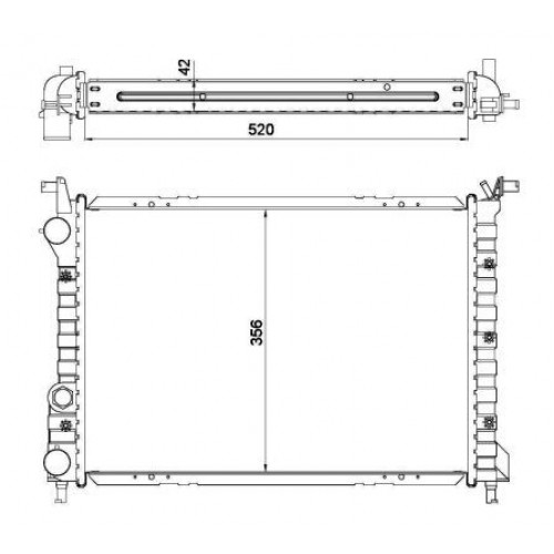 ΨΥΓΕΙΟ 1,7 TD (52x36,7x42) FIAT PALIO 1999 - 2004 ( 178DX ) 037006340