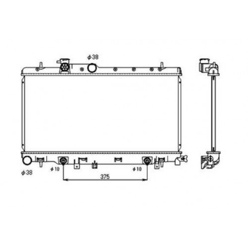 ΨΥΓΕΙΟ ΝΕΡΟΥ 1.6-2.0-2.5 ΒΕΝΖΙΝΗ +/-A/C ΑΥΤΟΜΑΤΟ (340x692x16) (ΑΝΟΙΚΤΟ ΚΥΚΛΩΜΑ) SUBARU IMPREZA 2001 - 2004 011906315