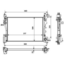 ΨΥΓΕΙΟ 1.4i 8V BENZINH (54x37,5) FIAT FIORINO 2016 - 303006300