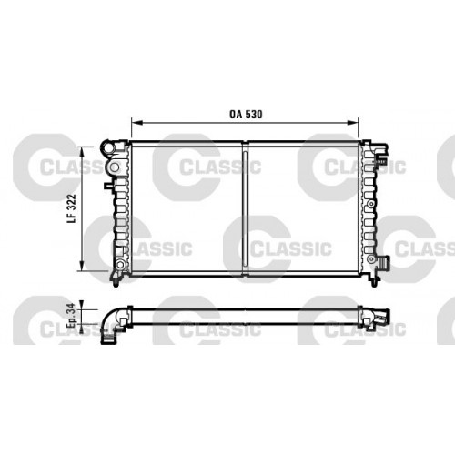 Ψυγείο Νερού PEUGEOT 106 1996 - 2003 010606340