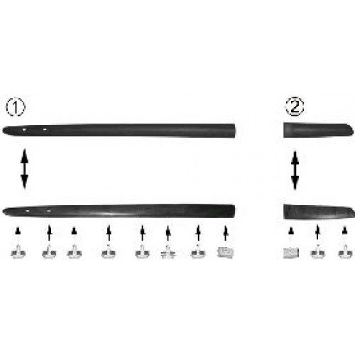 Διακοσμητικό Πόρτας RENAULT CLIO 1998 - 2001 Εμπρός Αριστερά 010906562