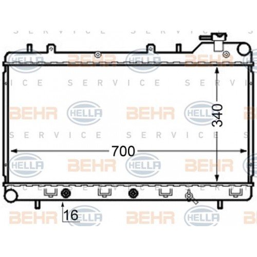 Ψυγείο Νερού SUBARU IMPREZA 2008 - 2012 011706310