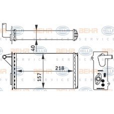 Ψυγείο Καλοριφέρ FIAT FIORINO 1997 - 2001 ( 146 ) 012806500