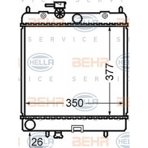 Ψυγείο Νερού NISSAN MICRA 1998 - 2000 ( K11 ) 013306305