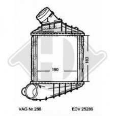 Ψυγείο Intercooler VW NEW BETTLE 1998 - 2005 ( 9C1 ) 013806200
