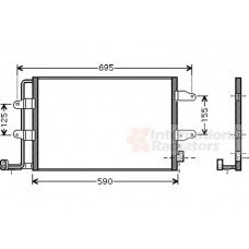 Ψυγείο A/C (Εξωτερικό) VW NEW BETTLE 2005 - 2011 ( 9C1 ) 013806410