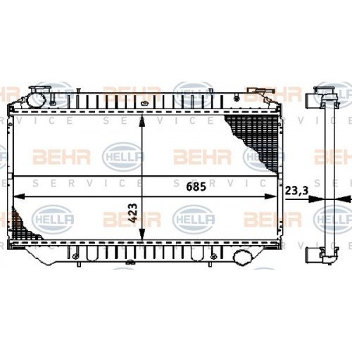 Ψυγείο Νερού NISSAN VANETTE 1995 - 1996 ( C23 ) 014506310