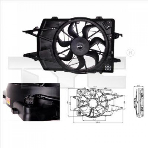 Βεντιλατέρ Νερού FORD FOCUS 2002 - 2004 ( MK1B ) 014706460 Βεντιλατέρ Νερού FORD FOCUS 2002 - 2004 ( MK1B ) 014706460