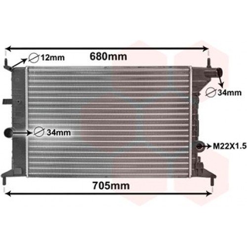 Ψυγείο Νερού OPEL VECTRA 1999 - 2002 ( B ) 015106300