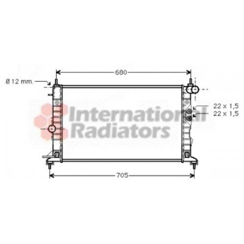 Ψυγείο Νερού OPEL VECTRA 1999 - 2002 ( B ) 015106310 Ψυγείο Νερού OPEL VECTRA 1999 - 2002 ( B ) 015106310