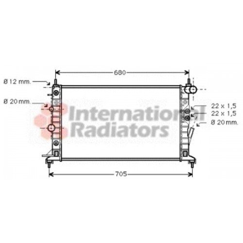 Ψυγείο Νερού OPEL VECTRA 1999 - 2002 ( B ) 015106320 Ψυγείο Νερού OPEL VECTRA 1999 - 2002 ( B ) 015106320