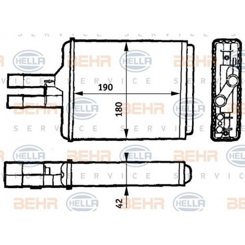 Ψυγείο Καλοριφέρ OPEL VECTRA 1999 - 2002 ( B ) 015106510