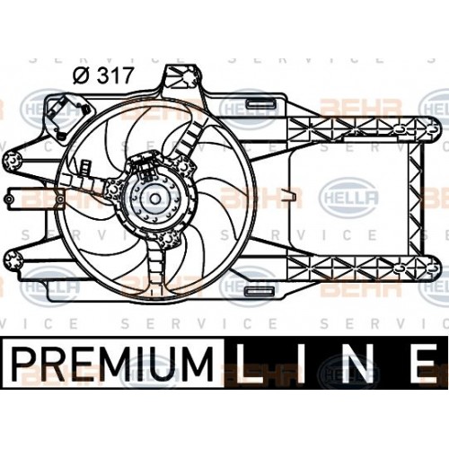 Βεντιλατέρ Νερού LANCIA Y 2001 - 2003 ( 840A ) 016606490