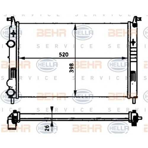 Ψυγείο Νερού FIAT STRADA 1999 - 2002 ( 178E ) 016806300