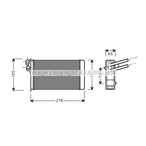 Ψυγείο Καλοριφέρ VW PASSAT 2000 - 2005 ( 3B3 ) 018506500 Ψυγείο Καλοριφέρ VW PASSAT 2000 - 2005 ( 3B3 ) 018506500