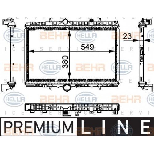 Ψυγείο Νερού CITROEN C5 2001 - 2004 ( DC ) 019606310 Ψυγείο Νερού CITROEN C5 2001 - 2004 ( DC ) 019606310