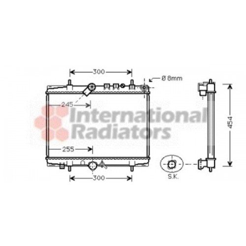 Ψυγείο Νερού CITROEN C5 2001 - 2004 ( DC ) 019606330 Ψυγείο Νερού CITROEN C5 2001 - 2004 ( DC ) 019606330