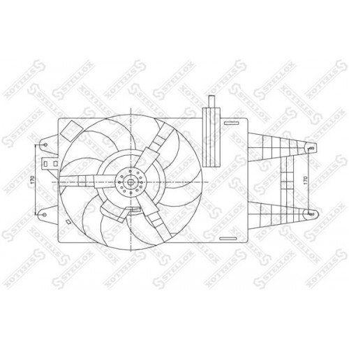 Βεντιλατέρ Νερού LANCIA YPSILON 2003 - 2006 ( 843 ) 019706470