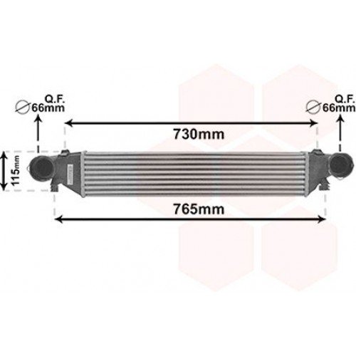 Ψυγείο Intercooler MERCEDES CLK 2002 - 2005 ( C209 ) 020506210