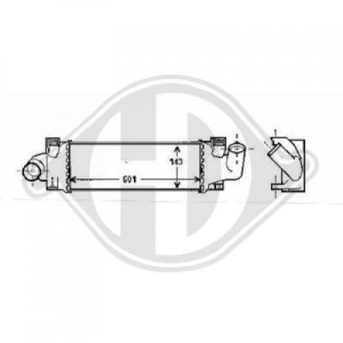 Ψυγείο Intercooler FORD FOCUS C-MAX 2003 - 2006 ( Mk1a )( C214 ) 020906200