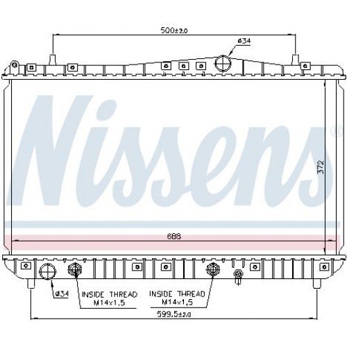 Ψυγείο Νερού CHEVROLET-DAEWOO TACUMA - REZZO 2001 - 2004 ( U100 ) 021406310