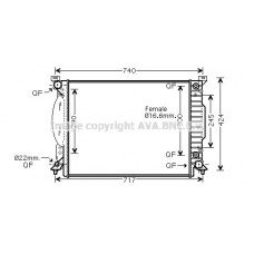Ψυγείο Νερού AUDI A4 2005 - 2008 ( 8E )( 8H ) 021706320