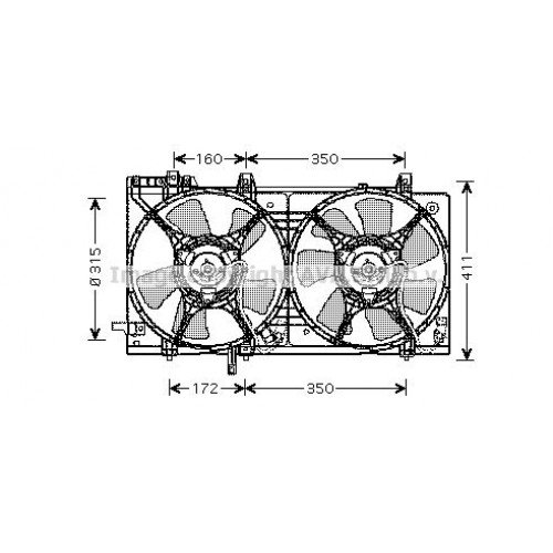 Βεντιλατέρ Νερού SUBARU FORESTER 2002 - 2006 ( SG ) 022006450 Βεντιλατέρ Νερού SUBARU FORESTER 2002 - 2006 ( SG ) 022006450