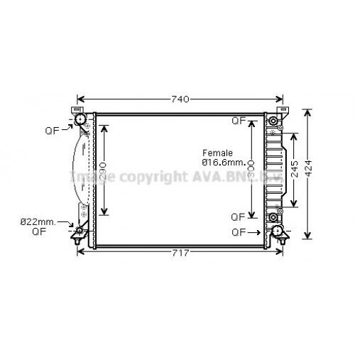 Ψυγείο Νερού AUDI A4 2001 - 2005 ( 8H )( 8E ) 022606320