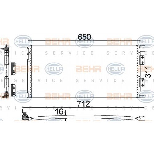 Ψυγείο A/C (Εξωτερικό) LANDROVER FREELANDER 1998 - 2003 ( LN ) 022906400