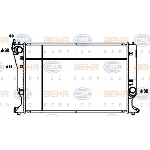 Ψυγείο Νερού TOYOTA AVENSIS 2003 - 2006 ( T250 ) 023206340