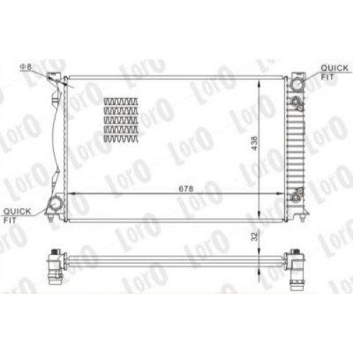 Ψυγείο Νερού AUDI A6 2004 - 2008 ( 4F ) 023406350