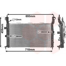 Ψυγείο Νερού OPEL MERIVA 2003 - 2006 023706300