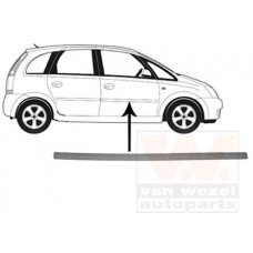 Φάσα Πόρτας Βαφόμενο OPEL MERIVA 2003 - 2006 Εμπρός Δεξιά 023706561