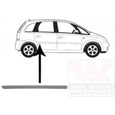 Φάσα Πόρτας Βαφόμενο OPEL MERIVA 2003 - 2006 Πίσω Δεξιά 023706571