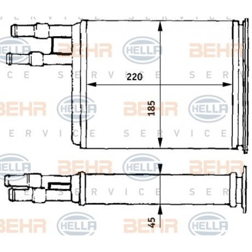Ψυγείο Καλοριφέρ PEUGEOT BOXER 1994 - 2002 ( 230L ) 024106500