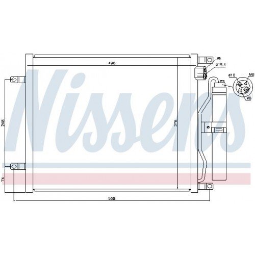 Ψυγείο A/C (Εξωτερικό) NISSAN MICRA 2003 - 2005 ( K12 ) 024406410