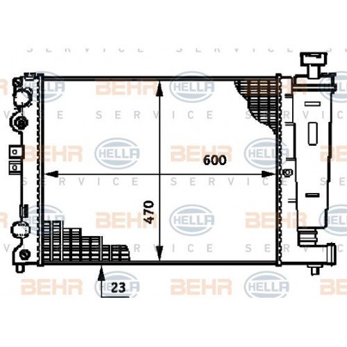 Ψυγείο Νερού CITROEN JUMPY 1995 - 2003 ( I ) ( U6U ) 024806300