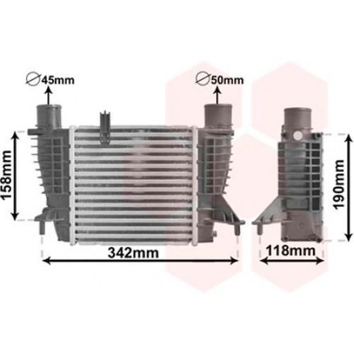 Ψυγείο Intercooler RENAULT CLIO 2006 - 2009 026806200 Ψυγείο Intercooler RENAULT CLIO 2006 - 2009 026806200