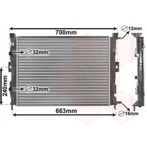 Ψυγείο Νερού RENAULT MEGANE 2002 - 2005 027406300