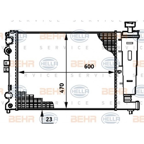 Ψυγείο Νερού FIAT SCUDO 2004 - 2007 ( 220P ) 027906300