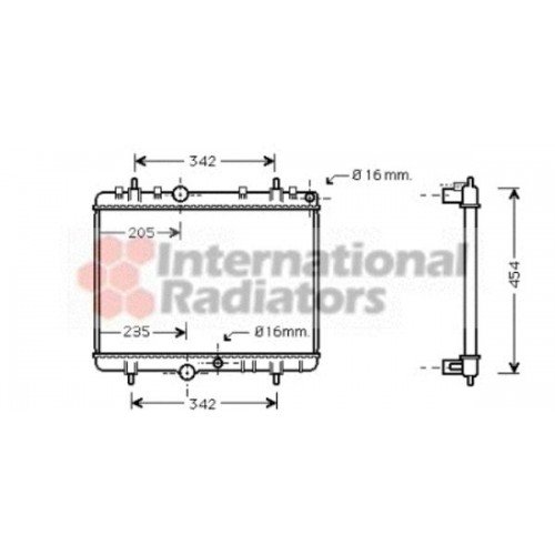 Ψυγείο Νερού PEUGEOT 307 2001 - 2005 ( 3A ) ( 3C ) 030106330 Ψυγείο Νερού PEUGEOT 307 2001 - 2005 ( 3A ) ( 3C ) 030106330