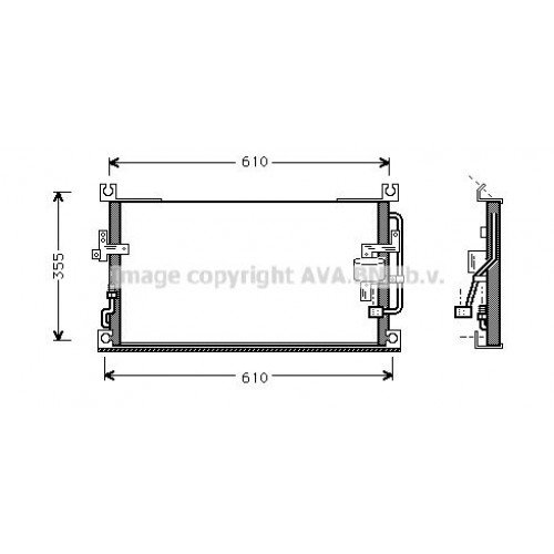 Ψυγείο A/C (Εξωτερικό) MITSUBISHI L200 1999 - 2001 ( K60T ) ( K70T ) 030306410