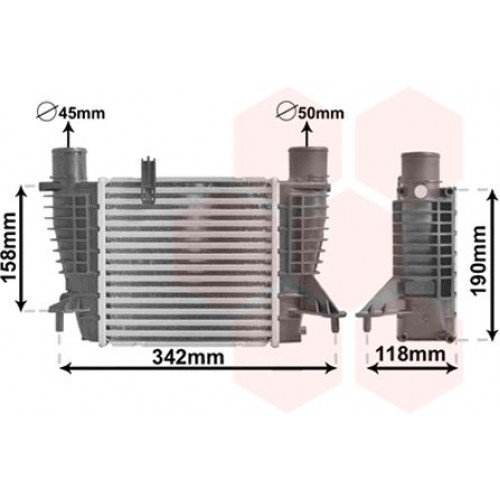 Ψυγείο Intercooler RENAULT MODUS 2005 - 2008 ( FP ) ( JP ) 031006200