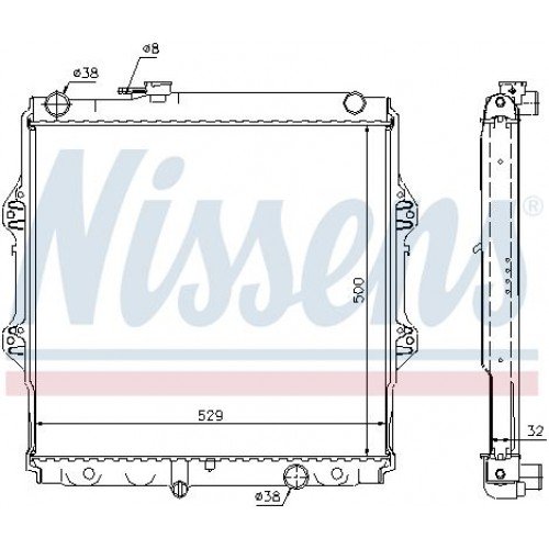 Ψυγείο Νερού TOYOTA HILUX 2001 - 2005 ( KDN140-170 ) 031106300