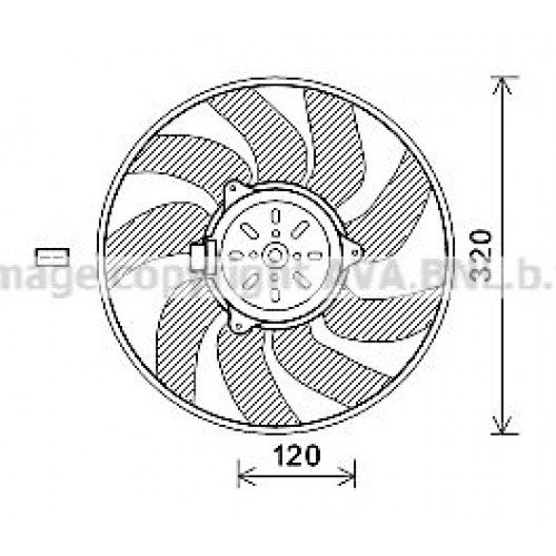 Βεντιλατέρ Νερού OPEL VECTRA 2005 - 2008 ( C ) 032006450