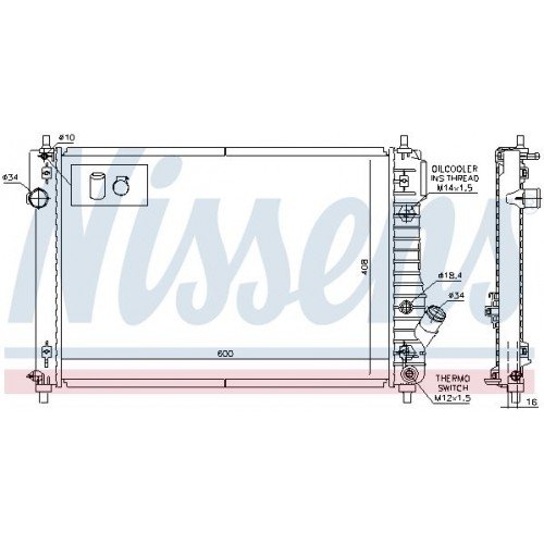 Ψυγείο Νερού CHEVROLET-DAEWOO AVEO 2008 - 2011 ( T250 ) 032506300